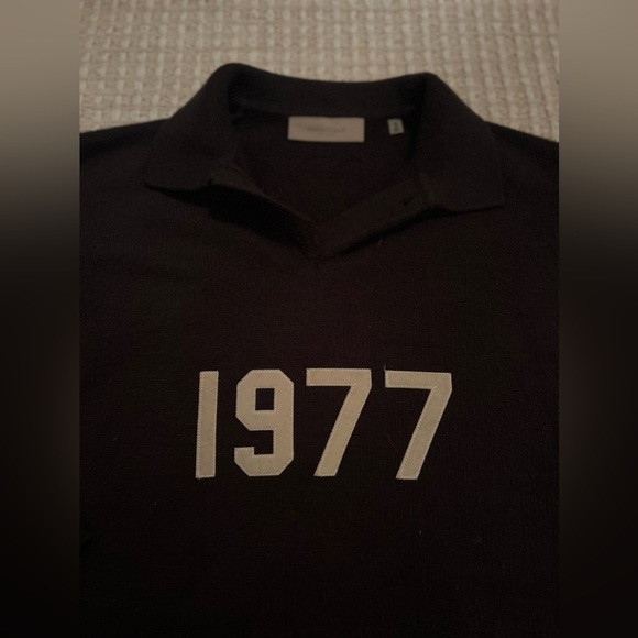 FEAR OF GOD ESSENTIALS Slouchy Collar Knit Sweater Size Small - Picture 4 of 5